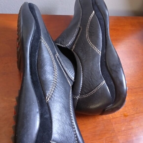 Men\'s Rockport Prowalker Black Leather/Suede sz 12W casual/work shoes main image 6
